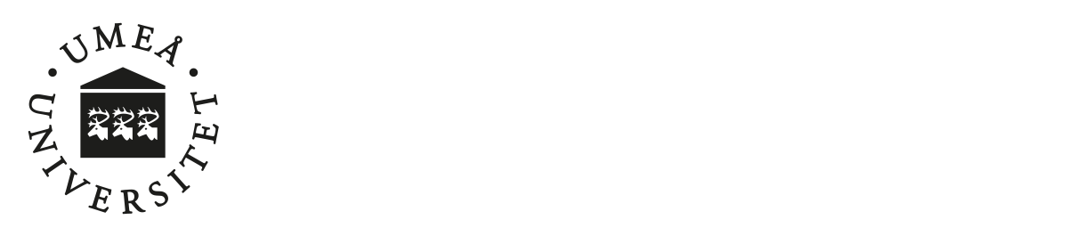 Umeå Universitets logotyp i footer